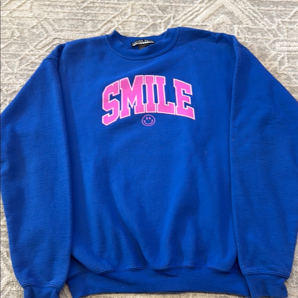 Prince Peter Collection Blue Pink Smile Sweater
